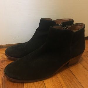 Sam Edelman Petty low-cut Black Suede Ankle Boots